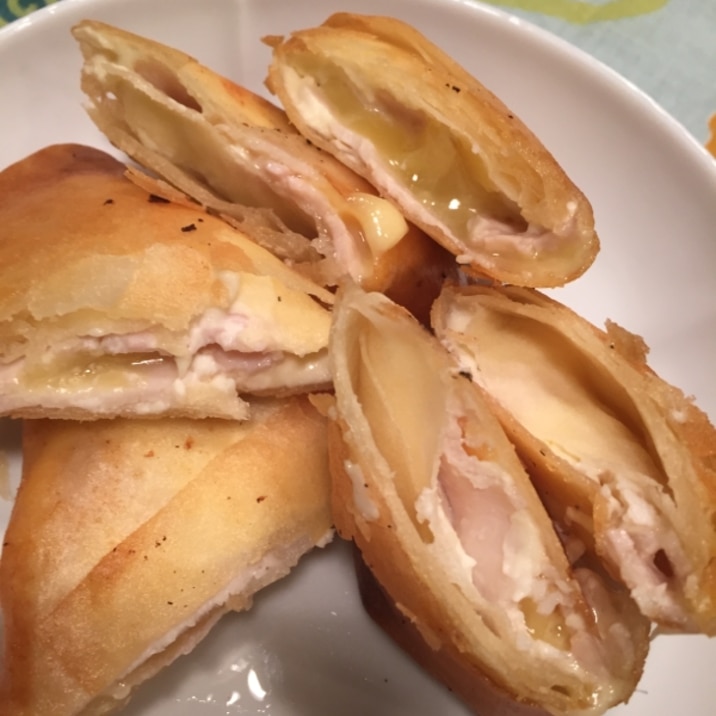 小腹が空いたら 2種のチーズとハムの春巻 レシピ 作り方 By Neco 楽天レシピ